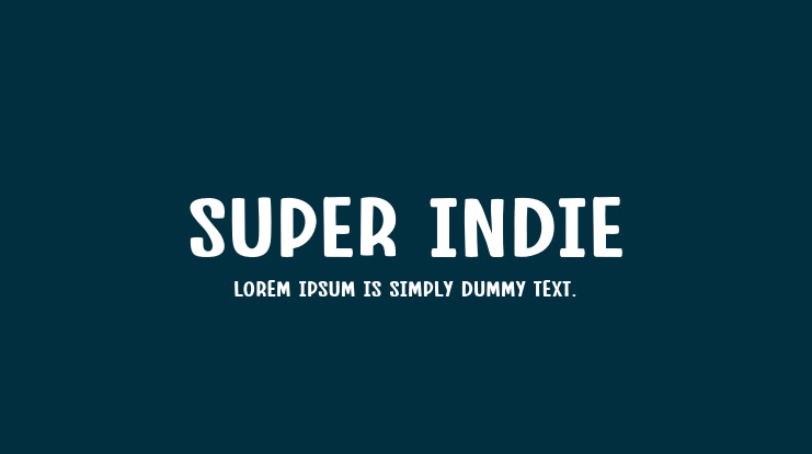 Super Indie Font