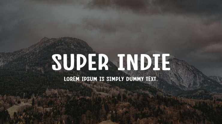 Super Indie Font