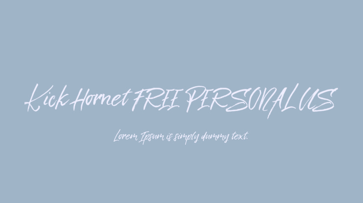 Kick Hornet FREE PERSONAL US Font Family