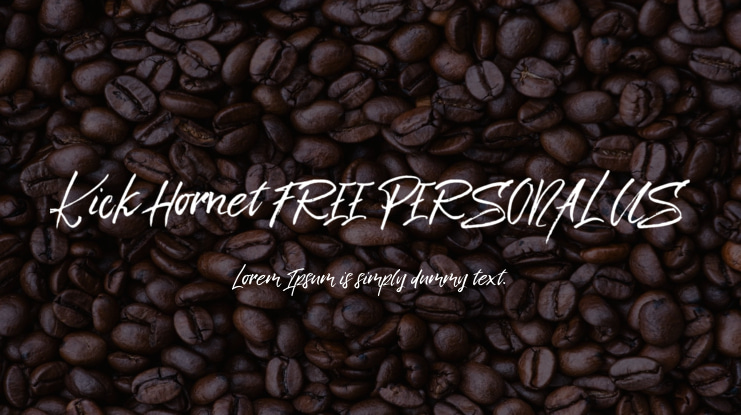 Kick Hornet FREE PERSONAL US Font Family
