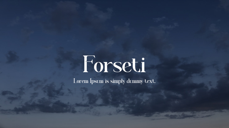 Forseti Font
