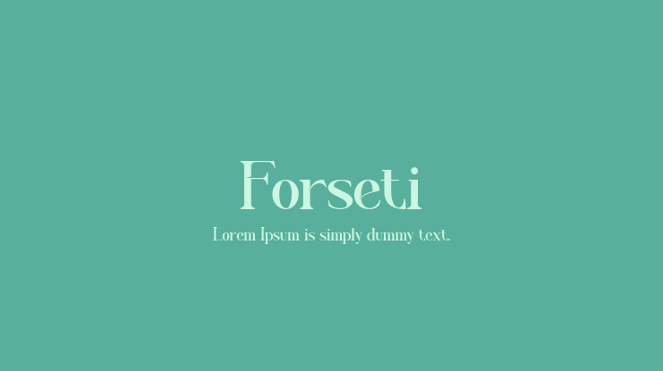 Forseti Font